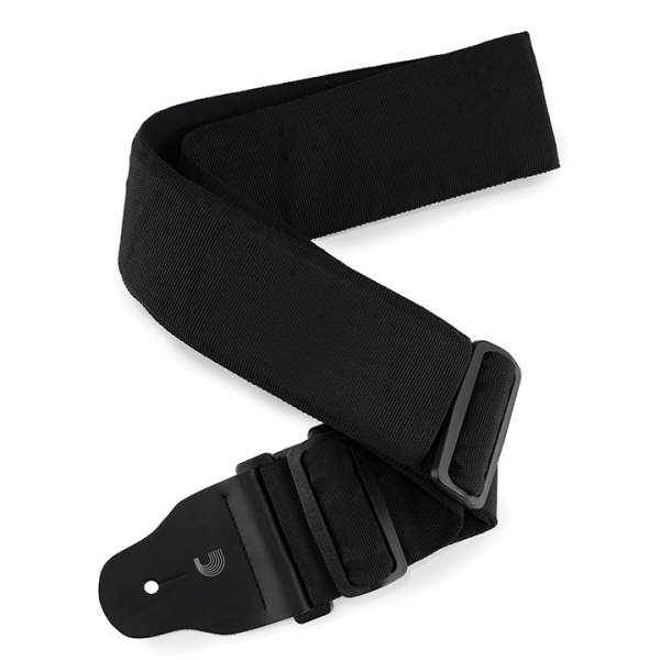 D'ADDARIO 74T000 POLYPRO BASS GUITAR STRAP BLACK (PADDED)