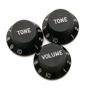 DIMARZIO DM2111 B STRAT KNOBS SET (BLACK)