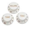 DIMARZIO DM2111W STRAT KNOBS SET (WHITE)