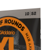 D'ADDARIO EHR340 XL HALF ROUNDS LIGHT TOP/ HEAVY BOTTOM (10-52) 26951