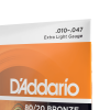 D'ADDARIO EJ10 80/20 BRONZE EXTRA LIGHT (10-47) 26349