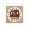 D'ADDARIO EJ34 FOLK NYLON 80/20 Bronze Ball End Black Treble