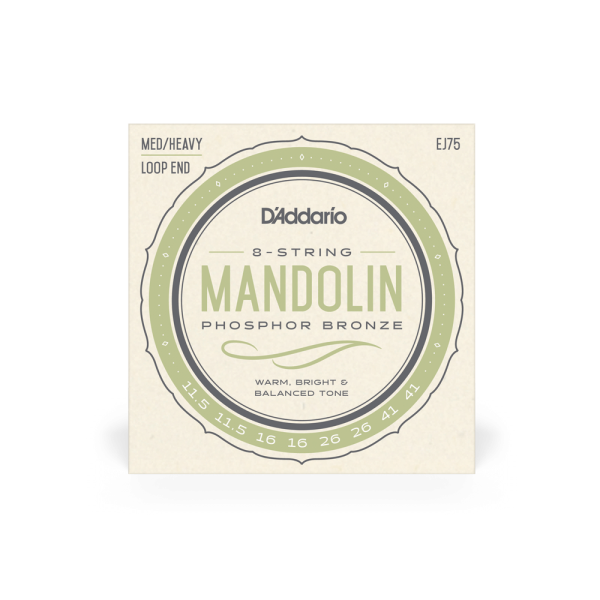 D'ADDARIO EJ75 Mandolin Phosphor Bronze Medium/Heavy (11.5-41)