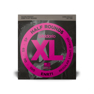 D'ADDARIO ENR71 XL HALF ROUNDS BASS REGULAR LIGHT (45-100)