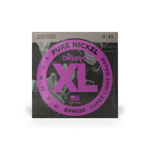 D'ADDARIO EPN120 XL PURE NICKEL SUPER LIGHT (09-41)