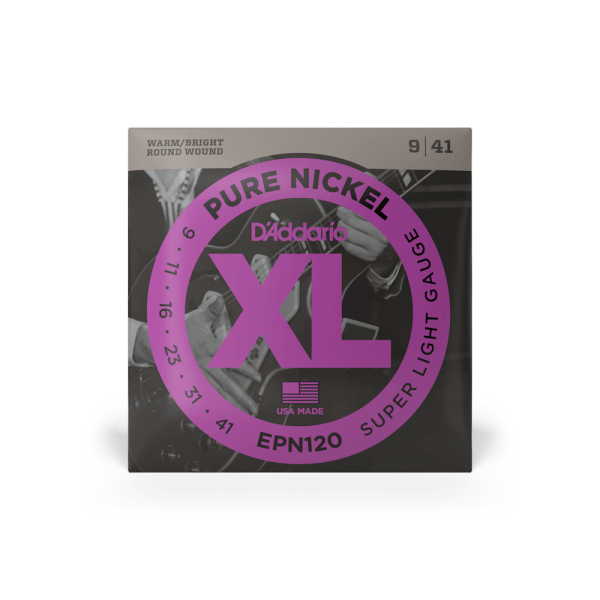 D'ADDARIO EPN120 XL PURE NICKEL SUPER LIGHT (09-41)