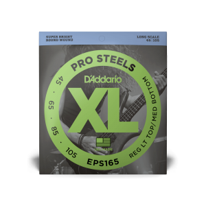 D'ADDARIO EPS165 XL PROSTEELS REG LIGHT TOP / MED BOTTOM (45-105)