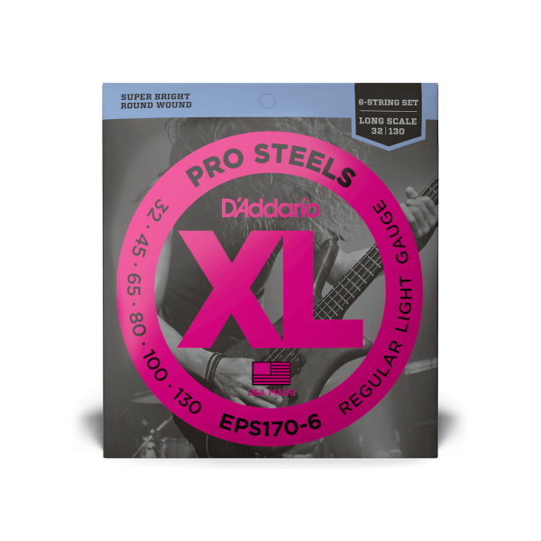 D'ADDARIO EPS170-6 PROSTEELS BASS LIGHT 6-STRING (32-130)