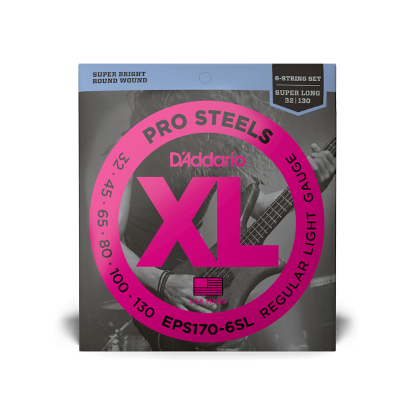D'ADDARIO EPS170-6SL PROSTEELS BASS LIGHT 6-STRING (32-130)