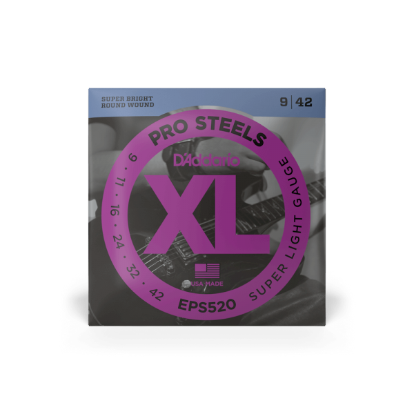 D'ADDARIO EPS520 XL PROSTEELS SUPER LIGHT (09-42)