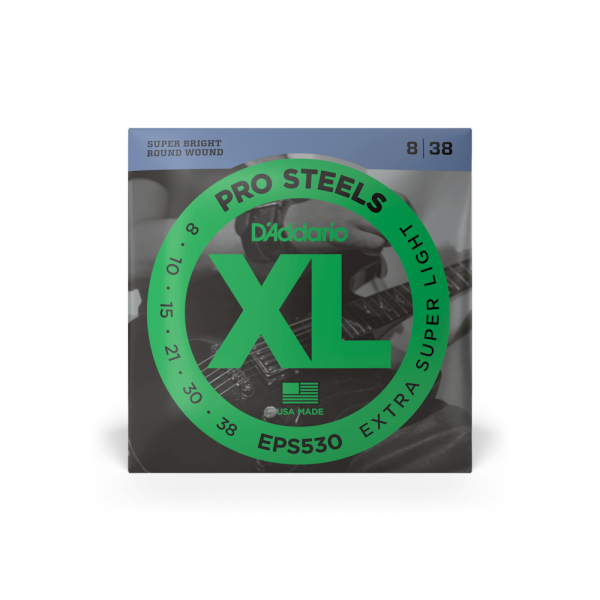 D'ADDARIO EPS530 XL PROSTEELS EXTRA SUPER LIGHT (08-38)