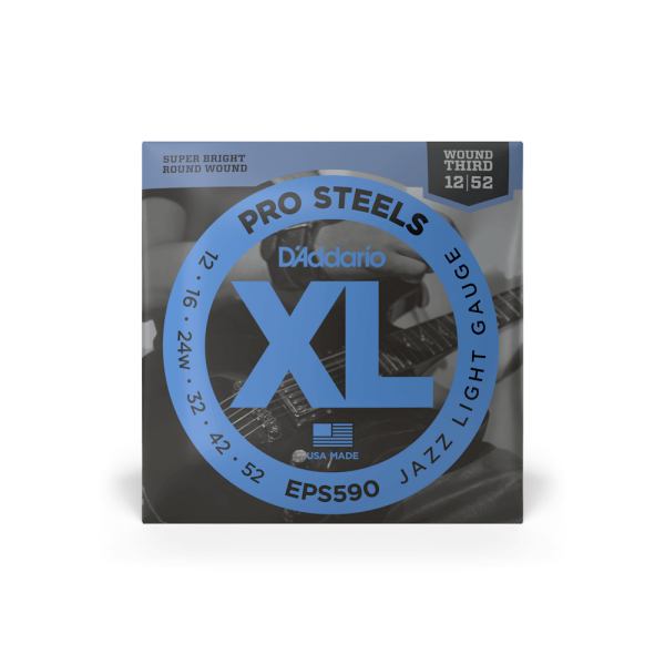 D'ADDARIO EPS590 XL PROSTEELS JAZZ LIGHT (12-52)