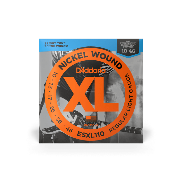 D'ADDARIO ESXL110 XL NICKEl WOUND REGULAR LIGHT DOUBLE BALL END (10-46)