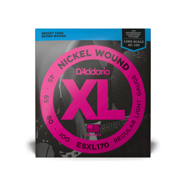 D'ADDARIO ESXL170 XL NICKEL WOUND BASS REGULAR LIGHT DOUBLE BALL END (45-100)