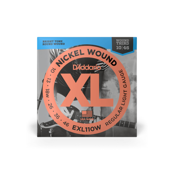 D'ADDARIO EXL110W XL NICKEL WOUND REGULAR LIGHT WOUND 3RD (10-46)