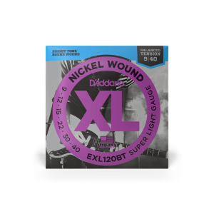 D'ADDARIO EXL120BT XL NICKEL WOUND BALANCED TENSION SUPER LIGHT (09-40)