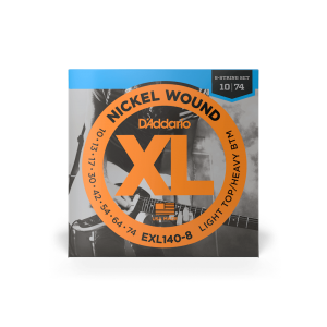 D'ADDARIO EXL140-8 XL NICKEL WOUND LIGHT TOP / HEAVY BOTTOM 8-STRING (10-74)