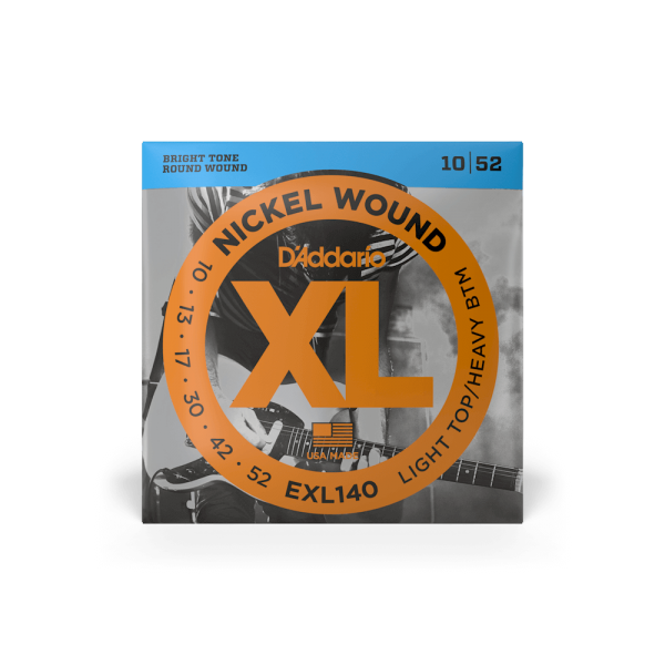 D'ADDARIO EXL140 XL NICKEL WOUND LIGHT TOP / HEAVY BOTTOM (10-52)