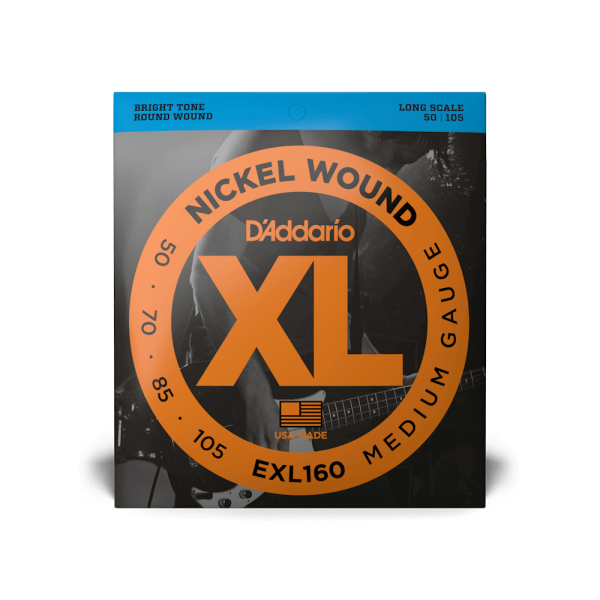 D'ADDARIO EXL160 XL NICKEL WOUND BASS MEDIUM (50-105)