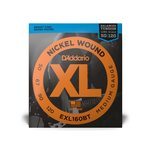 D'ADDARIO EXL160BT XL NICKEL WOUND BALANCED TENSION BASS MEDIUM (50-120)