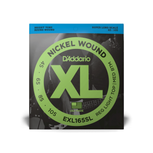 D'ADDARIO EXL165SL XL NICKEL WOUND BASS REG LIGHT TOP /  MED BOTTOM (45-105)