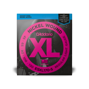 D'ADDARIO EXL170-5 XL NICKEL WOUND BASS REGULAR LIGHT 5-STRING (45-130)
