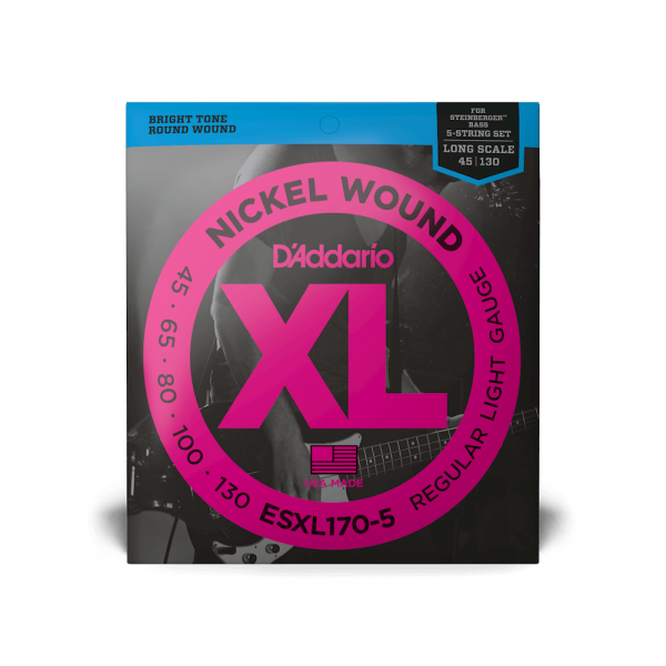 D'ADDARIO EXL170-5 XL NICKEL WOUND BASS REGULAR LIGHT 5-STRING (45-130)