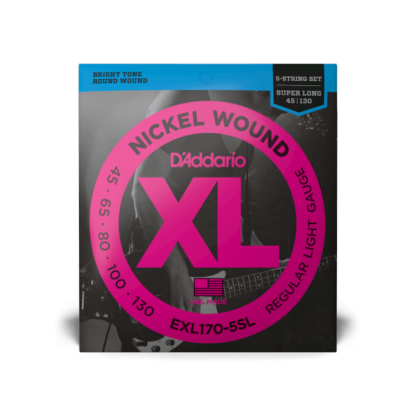 D'ADDARIO EXL170-5SL XL NICKEL WOUND BASS REGULAR LIGHT 5-STRING (45-130)