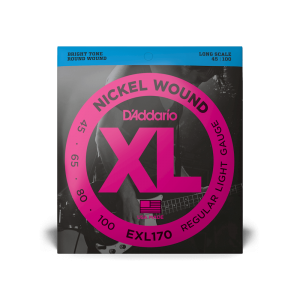 D'ADDARIO EXL170 XL NICKEL WOUND BASS REGULAR LIGHT (45-100)