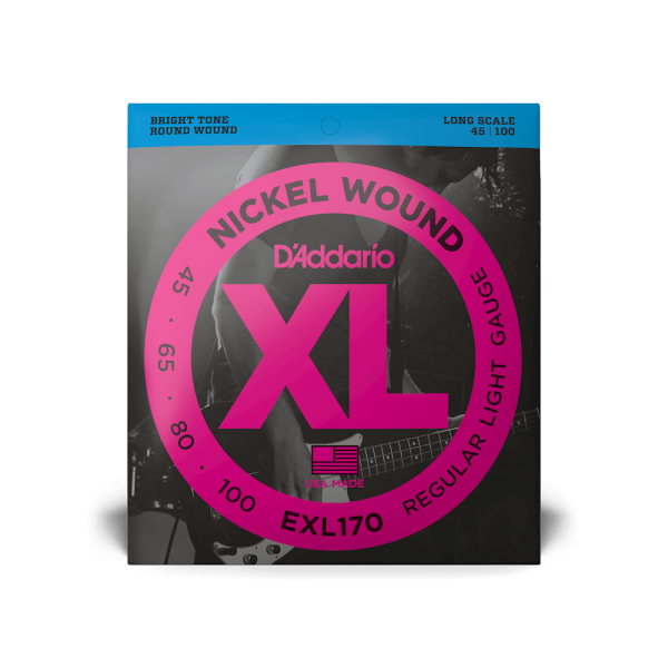 D'ADDARIO EXL170 XL NICKEL WOUND BASS REGULAR LIGHT (45-100)