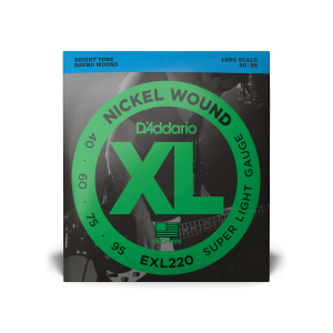 D'ADDARIO EXL220 XL NICKEL WOUND BASS SUPER LIGHT (40-95)