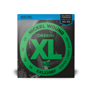 D'ADDARIO EXL220BT XL NICKEL WOUND BALANCED TENSION SUPER LIGHT (40-95)