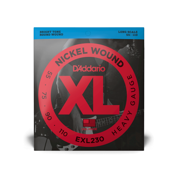 D'ADDARIO EXL230 XL NICKEL WOUND BASS HEAVY (55-110)