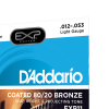 D'ADDARIO EXP11 EXP COATED 80/20 BRONZE REGULAR LIGHT (12-53) 27059