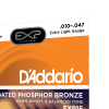 D'ADDARIO EXP15 EXP COATED PHOSPHOR BRONZE EXTRA LIGHT (10-47) 27069