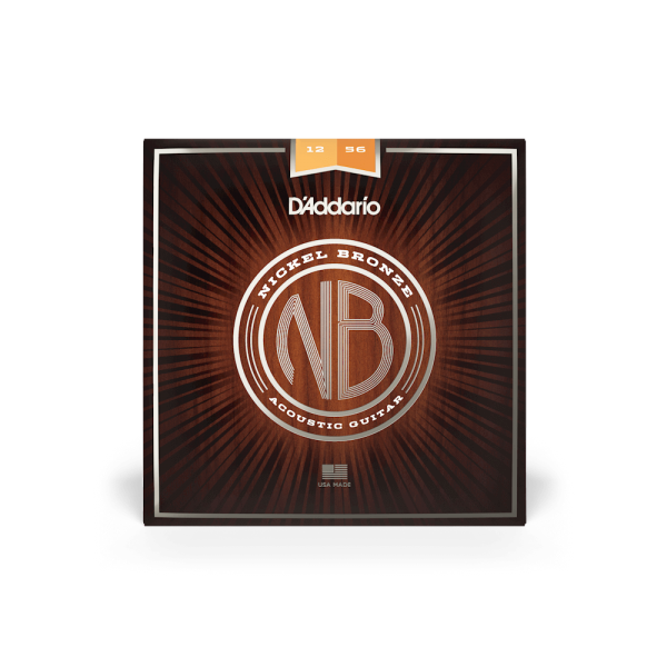 D'ADDARIO NB1256 NICKEL BRONZE LIGHT TOP / MEDIUM BOTTOM (12-56)