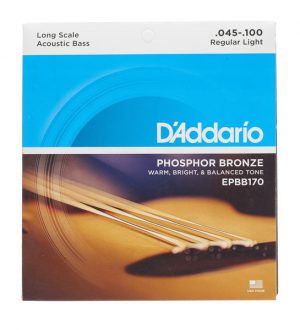 D'ADDARIO EPBB170 ACOUSTIC BASS PHOSPHOR BRONZE LIGHT 4-STRING (45-100)