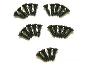 DIMARZIO GH1000BK PICKGUARD / BACKPLATE SCREWS - SET OF 24 (BLACK)