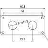 PAXPHIL HJ006 CR DOUBLE JACK PLATE (CHROME) 34533