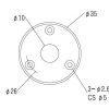 PAXPHIL HJ008 CR ROUND JACK PLATE (CHROME) 34527