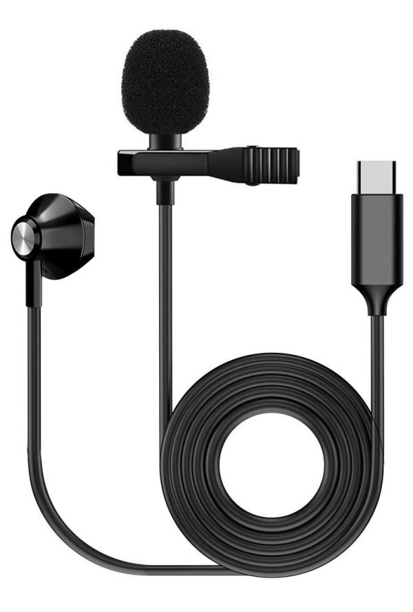 FZONE KM-05 LAVALIER MICROPHONE W/ EARPHONE (USB Type C)