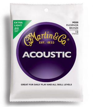 MARTIN M500 Traditional Acoustic 92/8 Phosphor Bronze Extra Light 12-String (10-47)