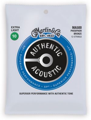 MARTIN MA500 Authentic Acoustic SP 92/8 Phosphor Bronze Extra Light 12-String (10-47)
