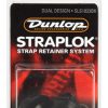 DUNLOP SLS1033BK STRAPLOK STRAP RETAINERS DUAL DESIGN - BLACK OXIDE 30143